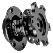 Sparco 015R98TU Black Steering Wheel Quick Release NEW