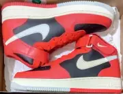 AUTHENTIC! MEN'S 9.5 NIKE AIR FORCE 1 MID '07 LV8 BLACK COCONUT MILK DZ2554-001