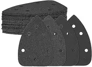 Sandpaper Set 140 * 100mm 6-Hole 40 Piece Silicon Carbide Black Water-Based Sandpaper Black One Size