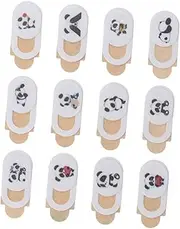 CHILDWEET 12pcs Panda Webcam Cover Movable Slider Privacy Cover for Laptop Tablet and Computer Easy to Use Protects Privacy from Unauthorized Access for Video Chats and Photos