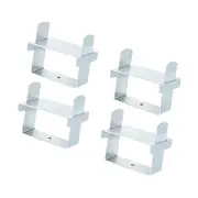 4x Leaf Spring Clamp Kit 2.5inch for Trailer Control of Axle Torque Ski Boat Silver as shown