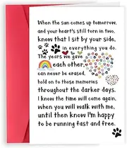 Londue Dog Loss Card for Dog Owner, Pet Sympathy Card, Pet Memorial Gifts, Doggy Remembrance Gift