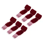 Chiffon Ribbon, 1.5"x7 Yard Silk Wine Red Tulle Satin Fabric Ribbon,6pcs