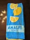 C&C California Kitchen Towels Lemons Amalfi Coast 28" Set Of 3 New