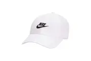 Mens Nike Club White Hat Unstructured Futura Wash Cap
