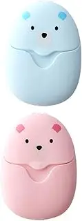 2 Pack Hand Washing Soaps Soap Sheets Mini Cleaning Flakes Scented Blue Pink Present