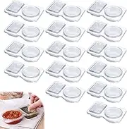 40PCS Double Compartment Condiment Container, Reusable Condiment Containers with lids Snack and Dip Container Great for Takeaway Sauces, Dips and Travelling Snacks