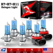 For Smart Forfour 2005-2007 6x Halogen Headlight Hi/Lo Beam + Fog Light Bulbs (for: Smart)