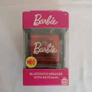 Mattel Barbie Bitty Box Bluetooth Portable Speaker W/Keychain Rechargeable