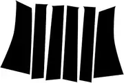 qzmty Car Window Pillar Posts Door Trims Cover Stickers, Fit for Mitsubishi, Pajero Sport Montero Sport 2016-2023 Glossy Black Accessories Side Door Window Pillar Posts Cover