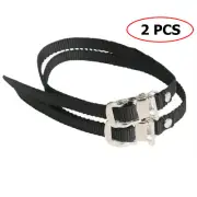 One Pair Pedal Straps Bicycle Feet Strap Bike Strap Toe Clip Strap Black
