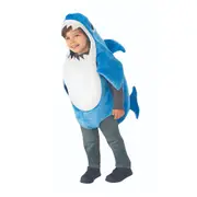 Kids Boys Girls Adults Shark Family Cosplay Party Costume Fancy Dress Up Jumpsuit Gifts,Blue - 1-2 Years