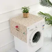 Namzi 1 piece single double door refrigerator dust cover countryside style microwave oven, drum washing machine dust cover 170 * 70cm (colorful flowers)