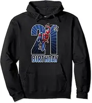 [Marvel] Spider-Man Swinging 21st Birthday Hoodie