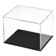 Acrylic Clear Display Case Box Dustproof Protection Showcase Cube 25x20x20cm