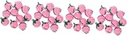 BUGUUYO 4sets Strawberry Diy Necklace Charm Jewelry Making Findings for Collar Accessories Bell Pendant Cat Collar Bell 10pcs*4
