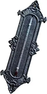 Happyyami 1pc Greenhouse Wall-mounted Thermometer Accurate Indoor Temperature Gauge Home Office Wrought Iron Decor Tool