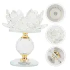 Lotus Candlestick Transparent Holders for Table Centerpiece