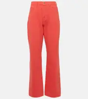 [7 For All Mankind] 7 For All Mankind Tess high-rise straight jeans UK 14 red