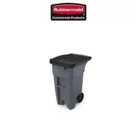 在飛比找PChome24h購物優惠-Rubbermaid 樂柏美 BRUTE可推式垃圾桶 120