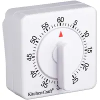 在飛比找momo購物網優惠-【KitchenCraft】方型發條計時器 白(廚房計時器)