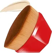 Foundation Brush, Daubigny Perfect Makeup Brush for Face Blush Liquid Powder Foundation Brush for Blending Liquid, Cream or Flawless Powder Cosmetics with Protective Case (Red)