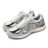 在飛比找momo購物網優惠-【NEW BALANCE】休閒鞋 990 V4 男鞋 灰 黑