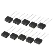 10Pcs DIP Mounted Miniature Square Slow Blow Micro Fuse T6.3A 6.3A 250V Black