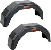 2 X Trailer Mud Guard Black Plastic for 13 inch Wheels Boat Car ATV Caravan Black