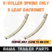 2 x 5 Leaf Rocker Springs 60mm Wide Trailer Suspension Center Bolt close Big Eye