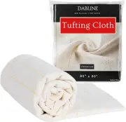 DABLINE 80" X 80" Large Overlocking Primary Tufting Cloth for Rug Tufting with M