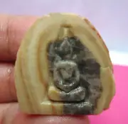 CARVED AUTH HOLY SUPERPOWER SOMDEJ BUDDHA ARAHAN RELIC STONE,SAM ROI YOD [1]
