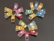 25x Plastic Wonder Clips For Quilting Sewing Knitting Crochet Craft Tool