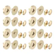 40 Sets 18x4mm Magnetic Round Snaps Button Base Components and Cap Kit, Gold