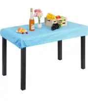 2 Piece Tablecloth Picnic Table Cover Checkered Rectangular 180 x 75 cm/ 71 x 30