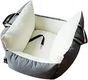 Pet Car Safety Seat Bed Pad Kennel Double-Sided Fabric Fully Removable and Washable Pet Supplies Dog Car Seat Cover(Dark Gray)