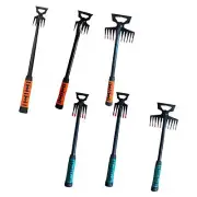 Garden Rake Weeding Tool Sturdy Weeds Remover for Digging Backyard Loosening