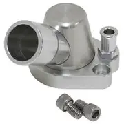 Aeroflow Billet Thermostat Housing - Silver, AF64-2091S
