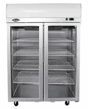 Atosa Double Glass Door Lightbox Fridge YCF9402 - YCF9402-SM