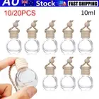 10/20PCS Car Hanging Perfume Bottle Air Freshener Diffuser Empty Glass Ornament