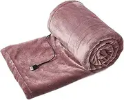 TMXKOOK Electric Blanket, 3 Heat Settings, Flannel Quick Heating Blanket, Overheating Protection, Portable USB Heated Blanket, Operated for Travel, Camping, Home and Office