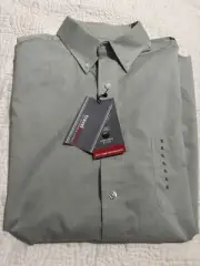 NWT Roundtree & York Travel Smart XL Button Down Sage Green Men’s Shirt