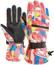 [FSCLJ] Winter Running Gloves for Men Women, Windproof Thermal Gloves Touch Screen Gloves, Anti-Slip Cycling Gloves for Outdoor Sports Driving Working