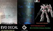 EVO UV Reflective Upgraded Decal - For RG 1/144 Unicorn - US