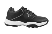 GREAT BARGAIN | Brosnan Dynasty Mens Spikeless Golf Shoes (D Standard) (Black/Si