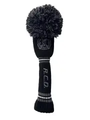 New PRG Royal County Down Knit Black/Grey Pom Pom Hybrid Headcover