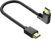 Oxtxuzdm Efficient HDTV 2.0 Cable Male to Male 90 Degree Elbow Cable Supports 4K60Hz for HDTV Projectors 4K Display