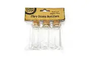 3 x Clear Mini Small Cork Stopper Tiny Glass Vial Jars Containers Bottle Bulk 7.5cm