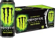 (15 Pack) Monster Nitro Sports Energy Drink, Maximum Strength, Super Dry, 16oz
