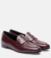 [Max Mara] Max Mara Leather mocassins AU 5.5 burgundy